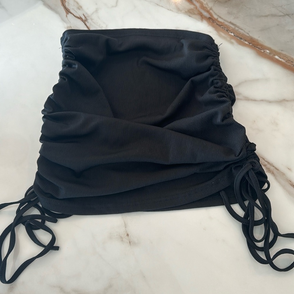 Black tie sides skirt from SHEIN